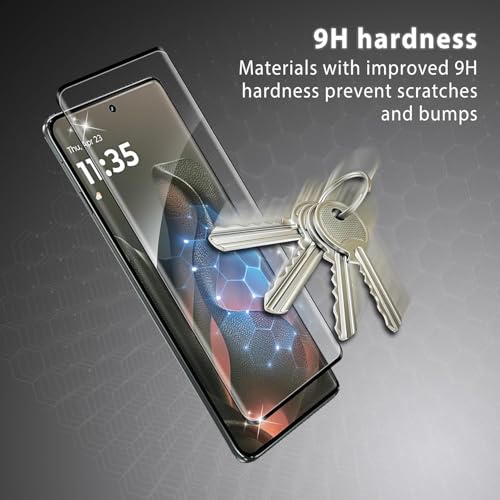 Image of Advanced HD+ Gorilla Tempered Glass Screen Protector Designed for Realme 16 Pro 5G - Edge to Edge Full Screen Coverage with Easy Installation Kit (Anti-Scratch)