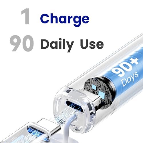Image of 7AM2M Sonic Travel Electric Toothbrush for Adults&Kids, Travel Case&2 Brush Heads, 1 Charge for 90 Days, Type-C Rechargeable Sonic Toothbrush, Compact Design for Daily /Travel Use-Pink