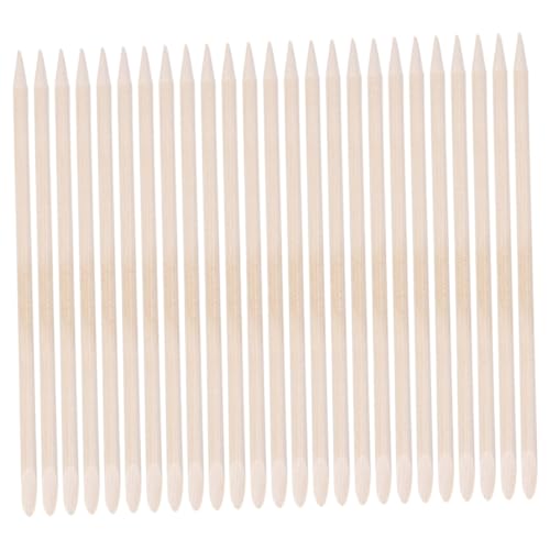 NULYLU Nail Art Tools Set 50 Pack Cuticle Pusher Nail Polisher Dead Skin Cleaning Stick Manicure Kit