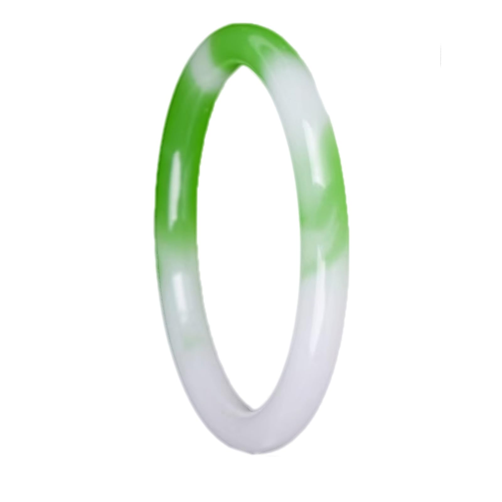 Bracelet jonc en jade idéal pour sublimer vos tenues d'été avec sa fleur flottante verte