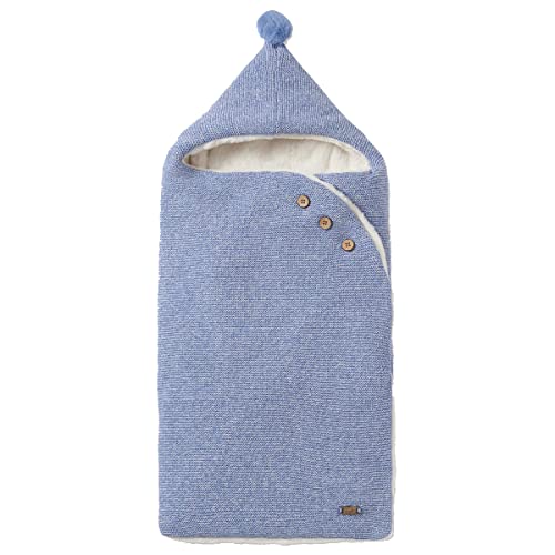 Mayoral   Saco Tricot capazo bebé   Blue Ice Ref 19232 en 63   Diseño Envolvente y Tacto Suave y gustoso   Adaptable a Todo Tipo de carros   Diseñado para bebés Desde Nacimiento (Azul)