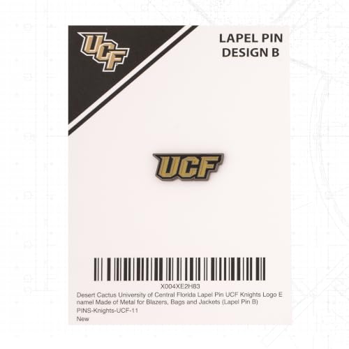 Image of Desert Cactus University of Central Florida Lapel Pin UCF Knights Made of Metal for Formal Wear, Bag and Hat Jewelry, and Tie Tack (Lapel Pin B)