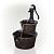Alpine Corporation Barrel Waterfall Fountain and Tiered Column Tabletop Fountain with Candles