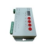 AUTUNEER T4K Addressable Led Controller, RGB Full Color Programmable Pixel Controller with SD Card, DC5V – 24V LED Controller for WS2811 2801 LPD8806 6803 LED Light Strip