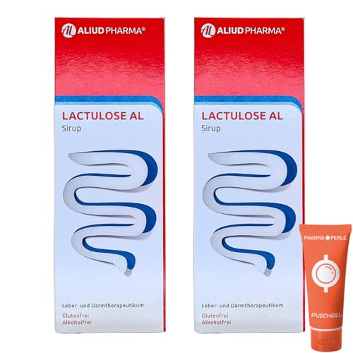 Lactulose AL 2 x 1000 ml Sirup Abführmittel bei Verstopfung I Darmregulierung I Abfuehrmittel I Sparset mit give-away von Pharma Perle