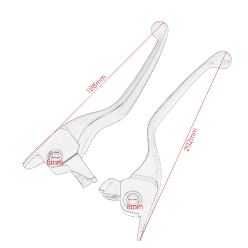 Image of Brake Clutch Lever Set Compatible with 2017-2020 Harley Touring and Trike Models Road Glide Road King Road Glide Freewheeler...