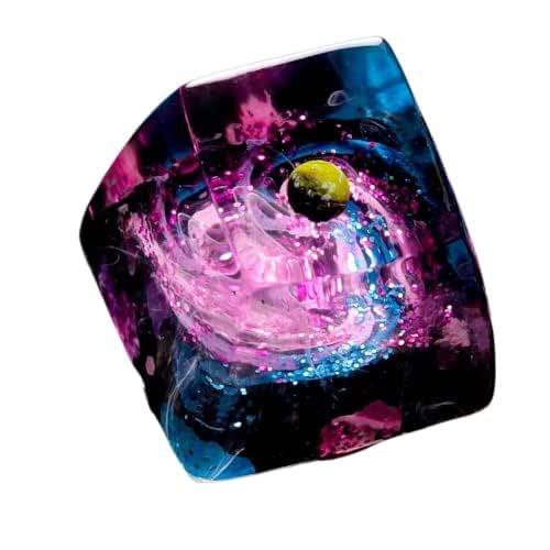 Amazon.com: Galaxy artisan keycap, Space resin keycap, Interstellar ...