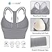 Evercute Racerback Sports Bras Padded Y Racer Back Cropped Bras for Yoga Workout Fitness Low Impact