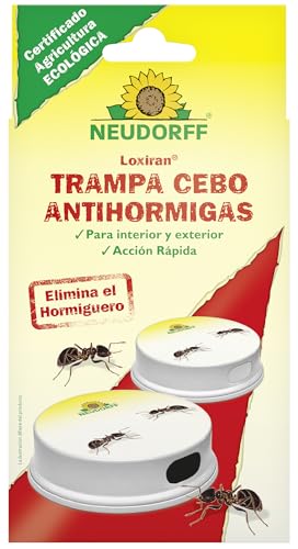Neudorff Loxira Trampa Cebo Antihormigas – Cebo listo para usar para eliminar hormigas y nidos de hormigas para interior y exterior, 2 Trampas