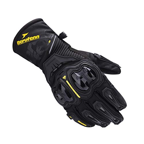 MADBIKE RACING EQUIPMENT Guantes de moto de invierno para hombres, guantes de motociclista con pantalla táctil a prueba de viento para motociclistas para scooter ATV UTV (verde, XL)