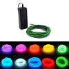El Wire 3 lichtmodi, 5 m batterij-aangedreven lichtdraad voor feestjes, Halloween, binnen- en buitendecoratielampen (groen)