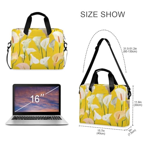 Funda para Laptop 15.6 pulg con correa y asa amarilla miniatura 5