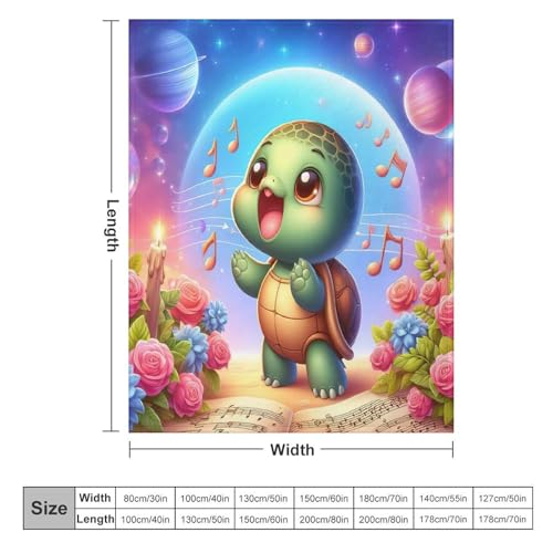 Couverture Bébé Tortue Flanelle Douce Idée Cadeau Naissance Naissance - 6