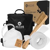 4 in 1 Premium Boulder Set: Chalkbag, Chalk Ball, Boulder Bürste + Sport Tape [als Set & einzeln] - Boulderzubehör für Deine Session, All-in-One Bouldern Geschenk