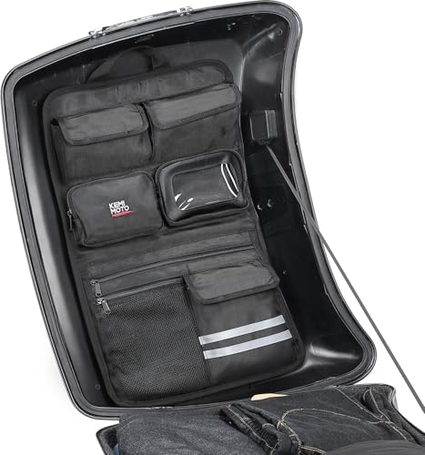 Organizador KEMIMOTO con sistema de liberación rápida para tapa de Tour Pack compatible con Road Glide, Road King, Street Glide 1993-2013