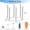 Water Bottle Drying Rack,Stainless Steel Bottle Rack Dryer, Plastic Bag Drying Rack, Dry Rack for Bottles,Space Saving Countertop Rack for Glass,Cups, Mugs,Mason Jars and Sports Bottles