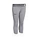 Under Armour Youth Girls' Capri, True Gray Heather/Black/Black, Medium