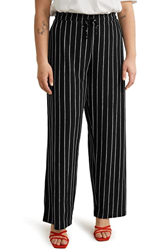 C&A Damen Pull-On Hosen Große Größen Wide High Rise/High Waist Stretch...