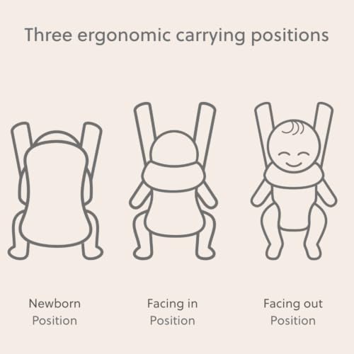 Image of BabyBjorn Baby Carrier Mini, Dusty Pink, Woven | Newborn Carrier (7-15 lbs), Ergonomic, Easy-to-Use