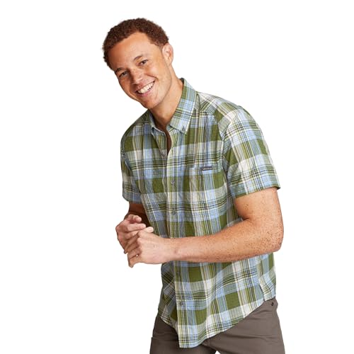 Eddie Bauer Mens Eddie Bauer Pack It Tech Seersucker Shirt