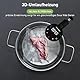 KitchenBoss Sous Vide Stick Garer： 1100W Präzisionskocher Wi-Fi Sous Vide Stick App-Steuerung Sous Vide Stab Zirkulation 40℃-90℃ IPX7 Wasserdicht LED Touch Display Ultra-leise Tauchzirkulator
