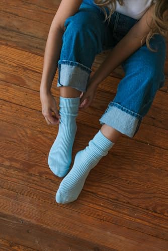 Image of MELUSA Wool Cashmere Socks for Women, Super Soft Warm Cozy Winter Gift Crew Socks