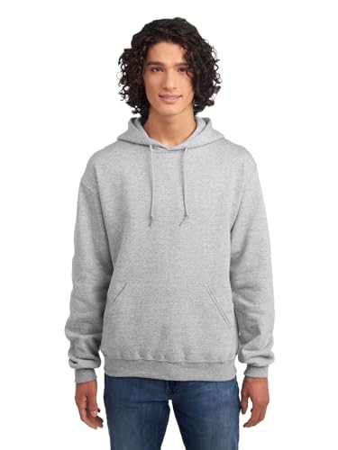 Jerzees --Men's NuBlend Fleece Sweatshirts, Hoodie-Heather Grey, Large