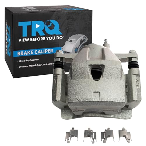 Image of TRQ Front Left Brake Caliper w /Bracket Drivers Side | For 2012-2018 Toyota Yaris