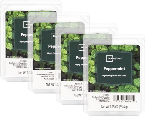 Mainstays Scented Wax Cubes 1.25oz 4-Pack (Peppermint)