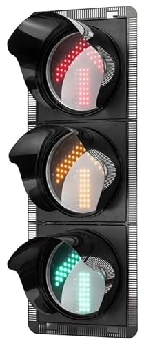 Semáforos rojos y verdes de iluminación de seguridad para intersecciones y barreras viales