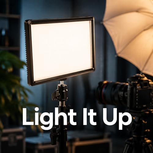 Image of LED Panel Photography Equipment Mini Portable Fill Light 3200-6200K RGB Video Light - Adjustable Color Temperature & Brightness for Studio and Outdoor Portraits