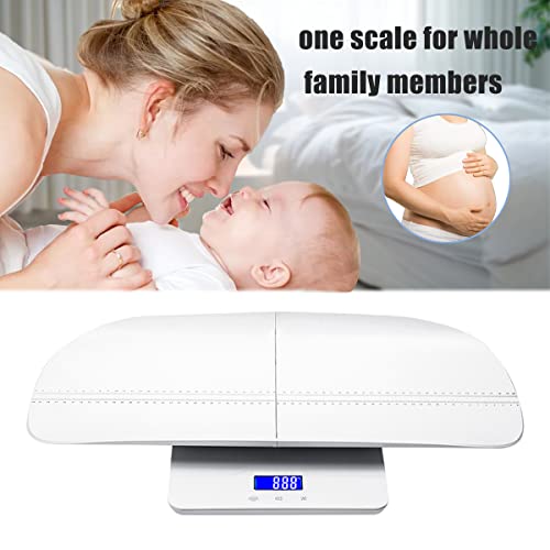 Asibt Baby Scale With Tape Measure, Multifunctional Baby Scale, Baby Scale With Height Tray Digital Weight Max (70Cm), Accurate Measurement Weight Max (220Lbs) And Height Tracking Max (24") #TOP6