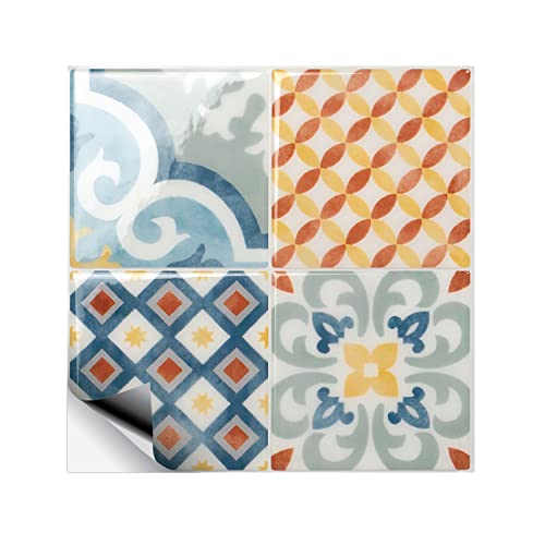 Smart Tiles Peel And Stick Backsplash - 5 Sheets Of 9" X 9" - 3D Adhesive Peel And Stick Tile Backsplash For Kitchen, Bathroom, Wall Tile #TOP2