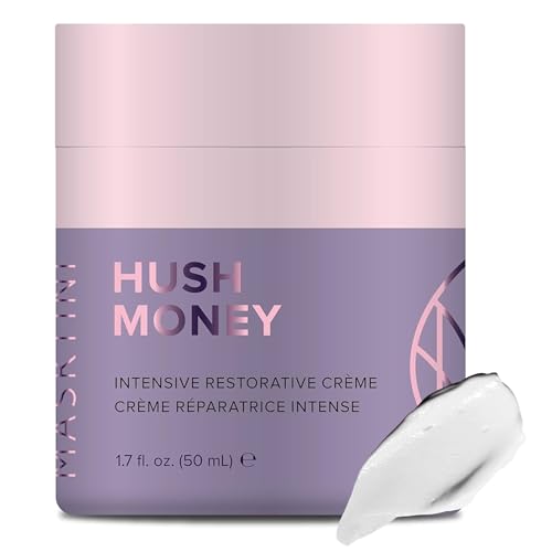 Masktini Hush Money Intensive Restorative Cream, 1.7 oz - Anti Aging Face Cream - Peptide Moisturizer - Brightening and Firming - for Dry Skin