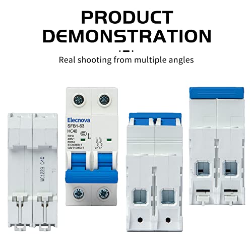 Sfb1-63Hc 2P Miniature Circuit Breakers Din-Rail Mounted Mcb Ac 50/60Hz Current Of 40Amp Voltage 400V Overload, Thermal Magnetic Trip Short-Circuit Protection Of Lighting #TOP4