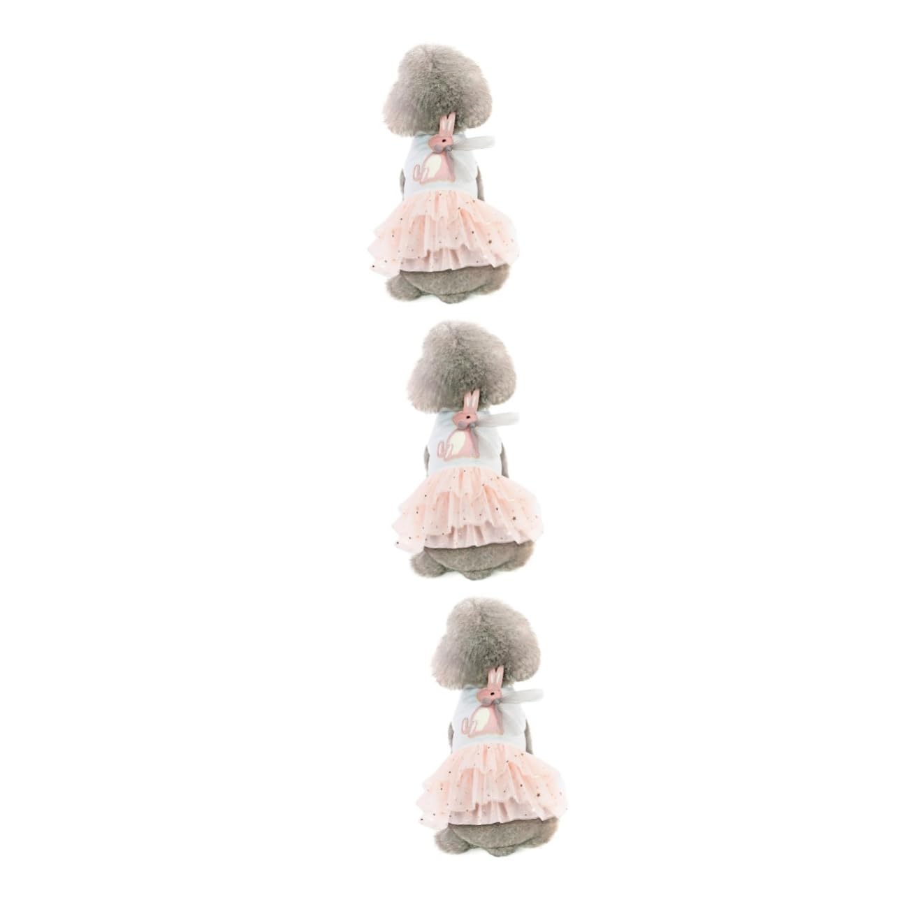 Robe de chiot et jupe vêtements chiot chien pour tenue de fête blanche