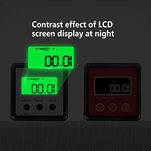 Digital Level Protractor Inclinometer Magnetic Level Angle Meter Angle Finder Level Box Angle Measuring Tool for Carpentry,Building, Automobile, Masonry etc
