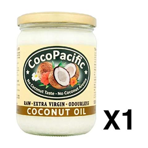CocoPacific Odourless Raw Extra Virgin Coconut Oil, 500ml I No Coconut Taste I Unrefined, Cold Pressed I Odourless Coconut Oil Cuisine I Cholesterol Free I Coconut Oil for Cooking and Baking Cover