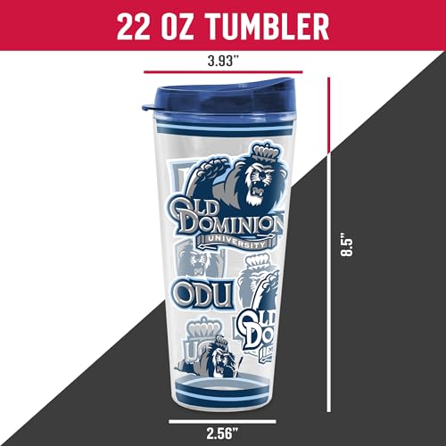 Image of Rico Industries NCAA College Double Wall Mayhem 16oz Or 20oz Tritan Tumbler W Lid