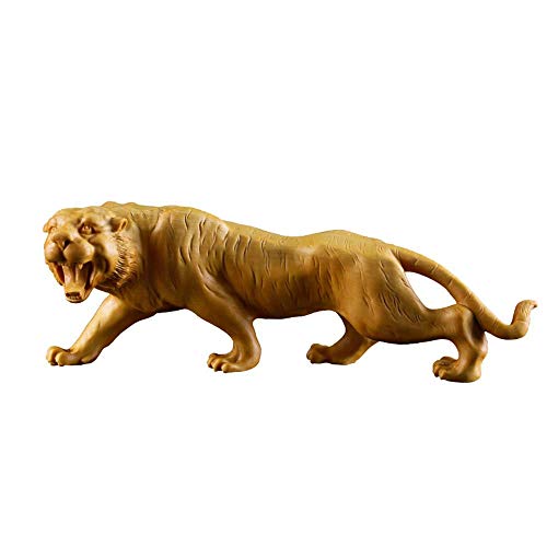 Statue de tigre du zodiaque en buis pour remplacer la décoration de plastique fade