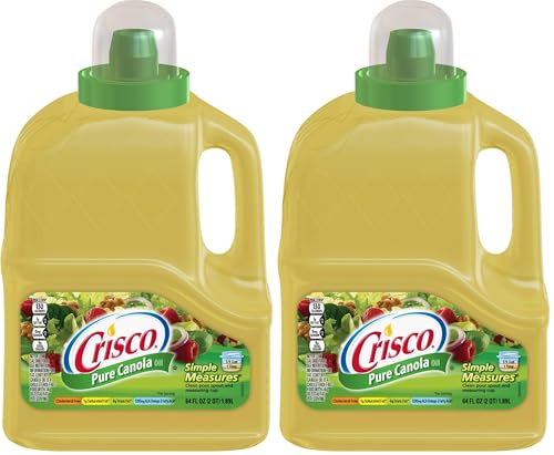 Crisco Pure Canola Oil, 64 Fluid Ounce (Pack of 2)