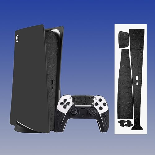 TALONGAMES PS5 �p �J�o�[ �h�o�J�o�[ ���h�~ ������� PlayStation5 �p �g���₷�� �Ռ��h�~ �S�ʕی� ����h�~ �������ȒP PS5 �p �u���b�N�J�o�[ + �{�̕ی�t�B���� + �u���b�N�O���b�v �e�[�v