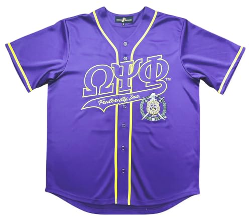 Legacy Tradition Omega Psi/Ψ Phi S1 Baseball Jersey [Purple] miniatura 1