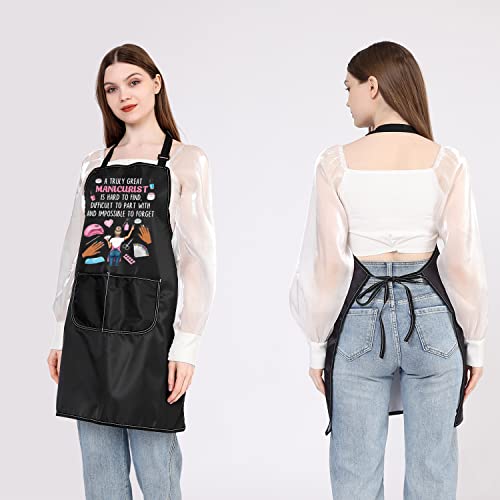 PLITI Grembiule Manicurist per le Donne Nail Tech