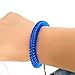 Veronica Pack of 50 Flexible Stretchable Clear Color Plastic Spring Spiral Wrist Coil Band Key Chain Ring Tag for Sport Yoga Sauna Pool Office School (Navy Blue)
