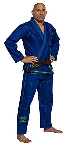 Fuji Suparaito BJJ GI Martial Arts Uniform, Blue, A1