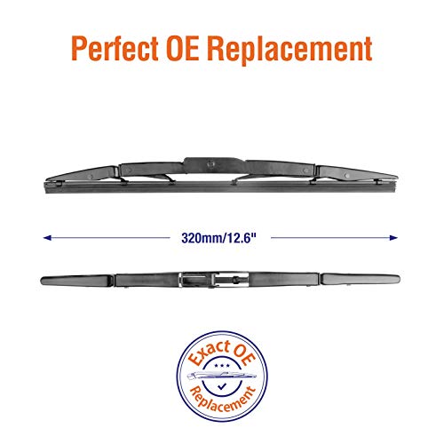Image of Genuine Rear Wiper Blades for Honda CRV 2012 2013 2014 2015 2016, 13 inch+13 inch (2 Pack) OEM 76730-T0A-003, Compatible for U /J-Hook