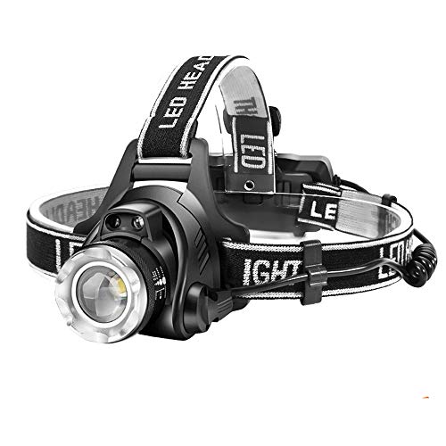 【進化版】Helius LEDヘッドライト USB 充電式 電気出力 高輝度 CREE L2 LED 明るい1600ルーメン ズーム 3モード Led ライト ヘッドランプ 人感センサー機能付き 電量ディスプレイ可能 軽量 防水 防災 登山 釣り用 ランニング 作業用 ヘルメット ライト へっとライト (PSE認証 18650リチウムイオン蓄電池 2本付属)