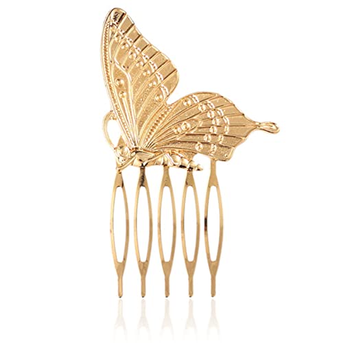 Pinza de pelo de mariposa de metal para cabello grueso para mujer, accesorio decorativo para el cabello
