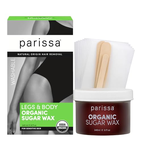 Parissa Sugar Wax Kit | Microwavable organic Sugar Wax (8 fl oz)